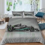 Lewis hamilton parure de lit pi��ces x housse de couette et taies, bedding microfibre ensemble de draps ...