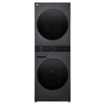 Lg f214wt8pb machine � laver s�chante pose libre charge par dessus noir