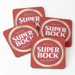 Liège sous - verres en bois super bock 9, 5 cm lot de 4 pour boissons café table b Liège sous - verres en bois super bock 9, 5 cm lot de 4 pour boissons café table b