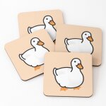 Liège sous - verres en bois canard laqué dodu 9, 5 cm lot de 4 pour boissons café table Liège sous - verres en bois canard laqué dodu 9, 5 cm lot de 4 pour boissons café table
