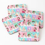 Lige sous - verres en bois drame new - yorkais de real housewives 9, 5 cm lot de 4 pour boissons caf ...