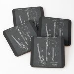 Liège sous - verres en bois guitare fender 9, 5 cm lot de 4 pour boissons café table b Liège sous - verres en bois guitare fender 9, 5 cm lot de 4 pour boissons café table b
