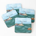 Liège sous - verres en bois jambon au rhum ! 9, 5 cm lot de 4 pour boissons café table b Liège sous - verres en bois jambon au rhum ! 9, 5 cm lot de 4 pour boissons café table b