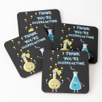 Liège sous - verres en bois je pense que tu réagis de manière excessive science et chimie amusantes 9, ... Liège sous - verres en bois je pense que tu réagis de manière excessive science et chimie amusantes 9, ...