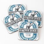 Lige sous - verres en bois jus de cactus sokka 9, 5 cm lot de 4 pour boissons caf table b