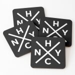 Liège sous - verres en bois nyhc new york hardcore punk rock 9, 5 cm lot de 4 pour boissons café table ... Liège sous - verres en bois nyhc new york hardcore punk rock 9, 5 cm lot de 4 pour boissons café table ...