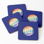 Lige sous - verres en bois le podcast de tennis body serve 9, 5 cm lot de 4 pour boissons caf table ...