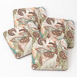 Lige sous - verres en bois portail jurassique palette arc - en - ciel rtro dinosaure science - fiction ...