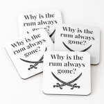 Liège sous - verres en bois pourquoi le rhum disparaît - il toujours ? 9, 5 cm lot de 4 pour boissons ... Liège sous - verres en bois pourquoi le rhum disparaît - il toujours ? 9, 5 cm lot de 4 pour boissons ...