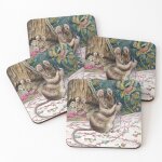 Lige sous - verres en bois les souris se mettent au travail - le tailleur de gloucester - beatrix potter ...
