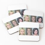 Lige sous - verres en bois tasse real housewives of new york 9, 5 cm lot de 4 pour boissons caf table ...