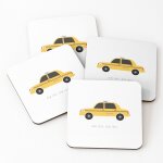 Liège sous - verres en bois taxi jaune de new york city, nyc 9, 5 cm lot de 4 pour boissons café table ... Liège sous - verres en bois taxi jaune de new york city, nyc 9, 5 cm lot de 4 pour boissons café table ...