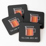 Lige sous - verres en bois th, earl grey, hot - tain picard, star trek tng, (darks) 9, 5 cm lot de ...