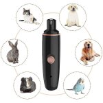 Lime a ongles electrique pour chiens, avec 2 disques abrasifs et ciseaux a griffes pour chiens, pour ...