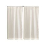 Linder - paire rideaux etamine vitrage blanc 70 x 200 cm - blanc