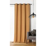 Linder - rideau � oeillets ronds bering orange 140 x 260 cm - orange