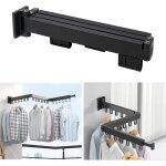 Linge interieur pliable séchoir à linge aluminium, 3 etages mural pliable tringle vetement, étendoir ... Linge interieur pliable séchoir à linge aluminium, 3 etages mural pliable tringle vetement, étendoir ...