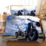 Linge de lit doux confortable housse de couette fille microfibre housse de couette fille x moto cross ...