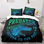 Linge de lit doux confortable housse de couette d microfibre housse de couette x dinosaure x cm + x taies ...