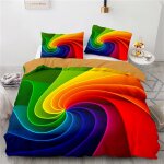 Linge de lit doux confortable housse de couette personnes fille microfibre housse de couette x ondulation ...