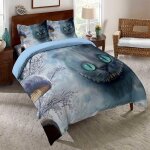 Linge de lit parure housse de couette alice au pays des merveilles x cm parure de lit pi�ces microfibre ...