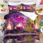 Linge de lit + x taies d'oreiller xcm microfibre housses de couettes doux confortable housse de couette ...