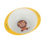 Lion jaune - rosiky vaisselle en fibre de bambou pour enfants, bol'apprentissage pour bb, dessin anim, ...