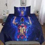 Lionel messi housse de couette d lionel messi imprim�� dessin de lit microfibre, parure de lit housses ...