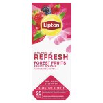 Lipton th� noir aux fruits des bois 25 sachets 50g - infusion saveur intense, ar�mes naturels, boisson ...
