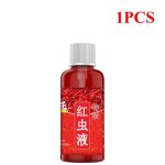 Liquide de ver rouge concentr� de 60ml, app�t puissant et polyvalent pour attirer les poissons et am�liorer ...
