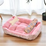 Lit pour animaux domestiques, niche pour grands chiens, maison chaude, nid carré, coloré, bonbon, pour ... Lit pour animaux domestiques, niche pour grands chiens, maison chaude, nid carré, coloré, bonbon, pour ...