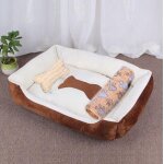 Lit pour animaux domestiques, niche pour grands chiens, maison chaude, nid carré, coloré, bonbon, pour ... Lit pour animaux domestiques, niche pour grands chiens, maison chaude, nid carré, coloré, bonbon, pour ...