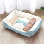 Lit pour animaux domestiques, niche pour grands chiens, maison chaude, nid carré, coloré, bonbon, pour ... Lit pour animaux domestiques, niche pour grands chiens, maison chaude, nid carré, coloré, bonbon, pour ...