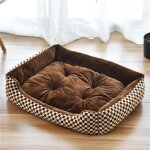 Lit pour animaux domestiques, niche pour grands chiens, maison chaude, nid carré, coloré, bonbon, pour ... Lit pour animaux domestiques, niche pour grands chiens, maison chaude, nid carré, coloré, bonbon, pour ...