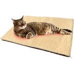Lit auto - chauffant pour chat - couverture sans electricit - auto - chauffant - en peluche - antidrapant ...