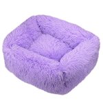 Lit carr en polymres pour chien, long et en peluche, fournitures de luxe pour petits, moyens et grands ...
