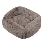 Lit carré en polymères pour chien, long et en peluche, fournitures de luxe pour petits, moyens et grands ... Lit carré en polymères pour chien, long et en peluche, fournitures de luxe pour petits, moyens et grands ...