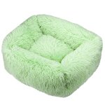 Lit carr en polymres pour chien, long et en peluche, fournitures de luxe pour petits, moyens et grands ...