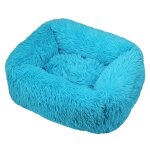 Lit carr en polymres pour chien, long et en peluche, fournitures de luxe pour petits, moyens et grands ...