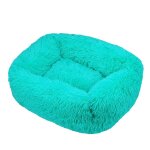 Lit carr en polymres pour chien, long et en peluche, fournitures de luxe pour petits, moyens et grands ...