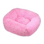 Lit carr en polymres pour chien, long et en peluche, fournitures de luxe pour petits, moyens et grands ...