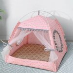 Lit pour chat pliable, tente pour chat, maison pour chien, chaton, panier pour chien, mignon, maisons ...