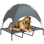 Lit pour chien chat sur pieds lit de camp grand confort lit sur�lev� rafra�chissant velum anti - uv tissu ...