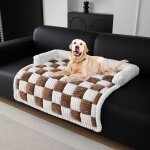Lit pour chien super confortable, panier canap lavable a la main, antidrapant (cheveux longs gris fonc, ...