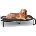 Lit chien sur�lev� rafraichissant lit de camp pour chiens chats animaux de compagnie int�rieur ext�rieur ...