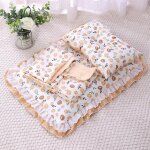Lit de couchage universel trois pices pour animaux de compagnie avec oreiller, accent de princesse mignon, ...