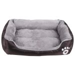 Lit en molleton doux pour chiens et chats, niche chaude pour animaux de compagnie, panier, tapis, pour ...