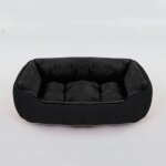 Lit en peluche carr pour animal de compagnie, niche pour chien, chat, moyen et petit, coussin de canap, ...