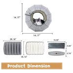 Lit pliable et respirant pour chat, niche crative pour chaton, chiot, tente tunnel, nid, fournitures ...