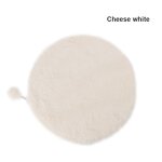 Lit rond en imitation fourrure de lapin pour chat et chien, tapis de couchage, doux, en peluche, coussin ...